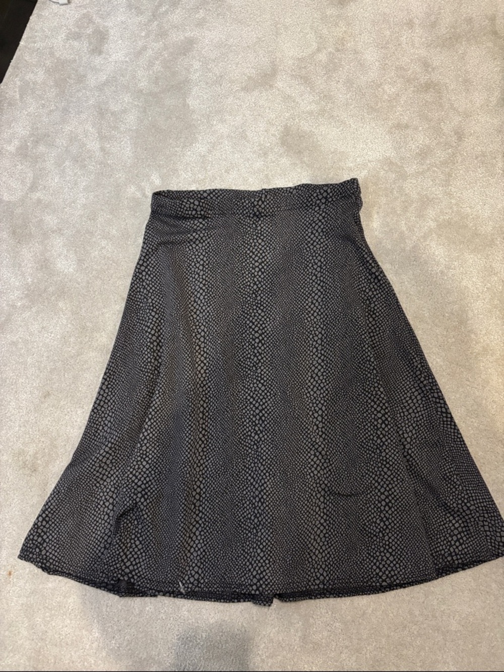 Hardtail M a-line snakeskin skirt.